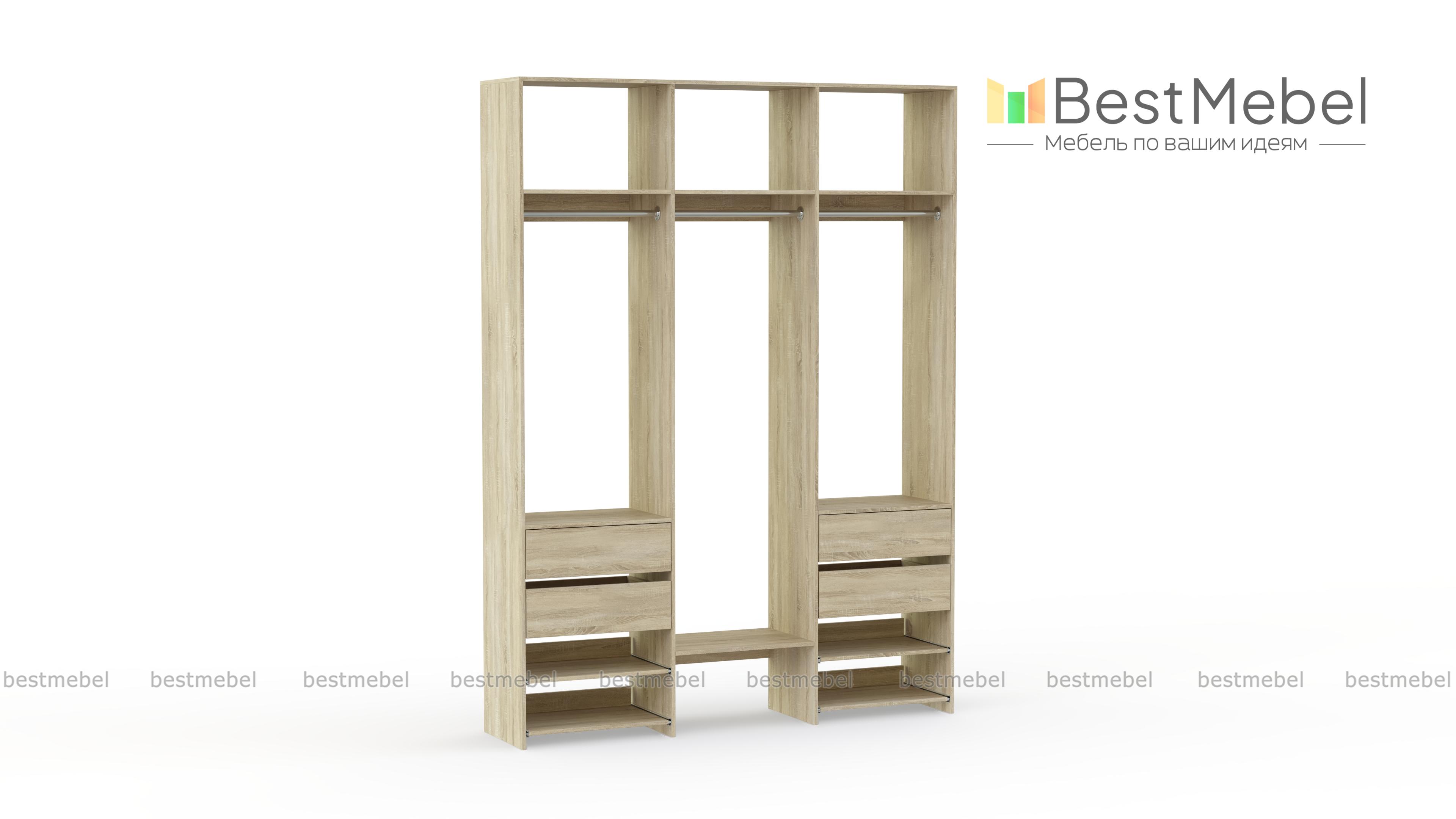 Стеллаж для одежды Мирта 92 BMS - Фото