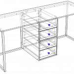 Схема сборки Стол письменный Пьеро 13.10 BMS