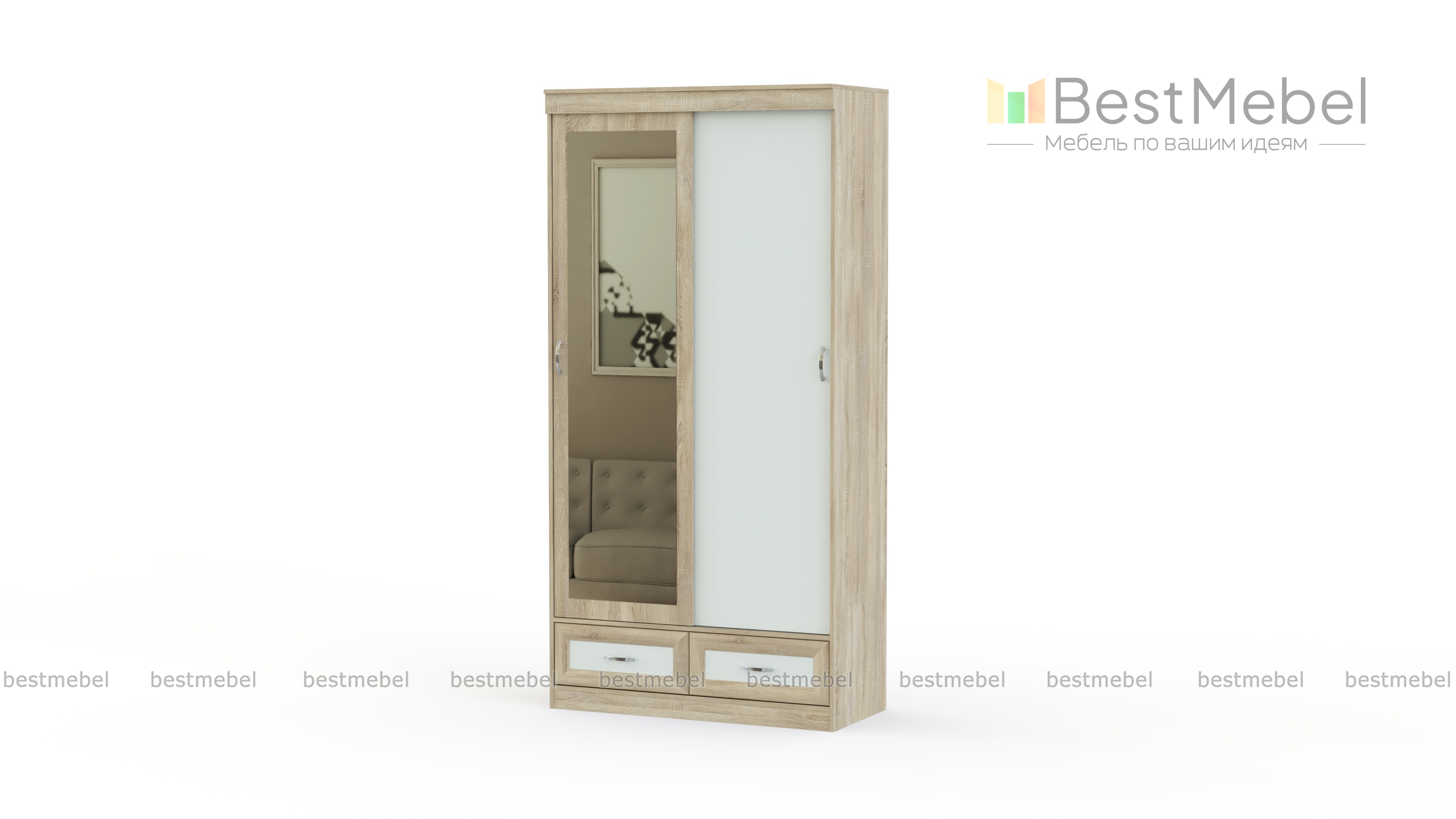 Шкаф-купе Ронда ШККР 1114.1 BMS