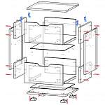 Схема сборки Прикроватная тумба Anita BMS