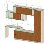 Схема сборки Стенка со столом Эрин 32  BMS