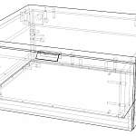 Чертеж Тумба прикроватная Эмилия 10 BMS