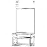 Чертеж Туалетный столик Эльмира 13 BMS