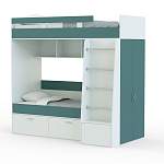 Двухъярусная кровать Белла 6 со шкафом BMS - Фото 4