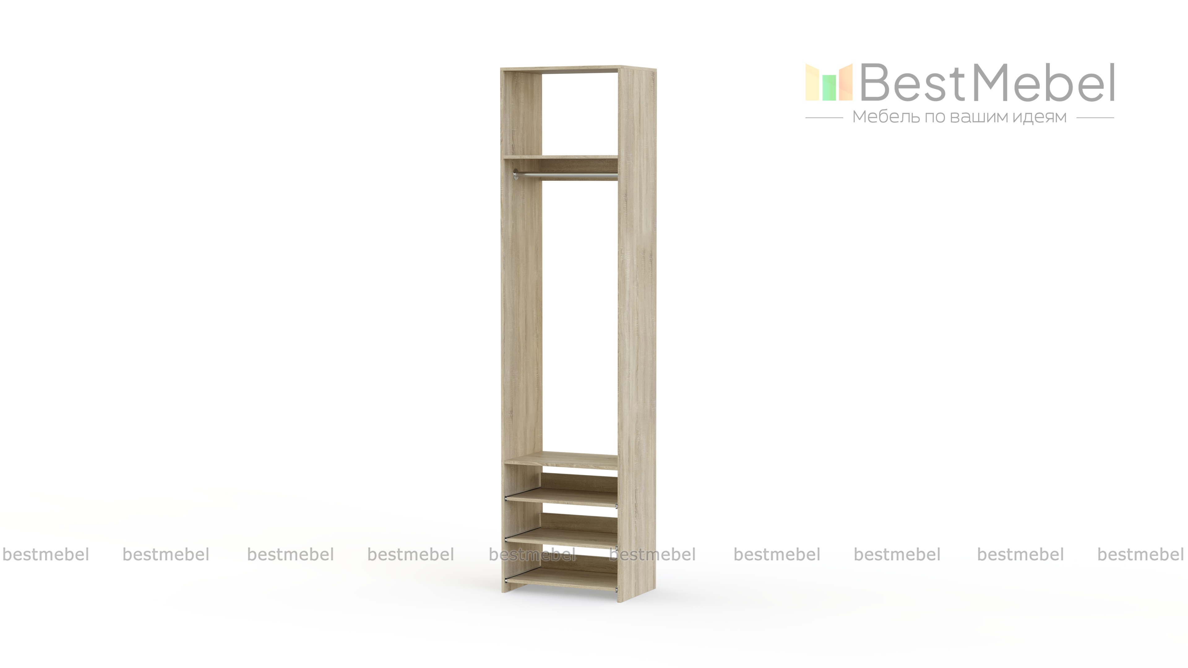 Стеллаж для одежды Мирта 78 BMS