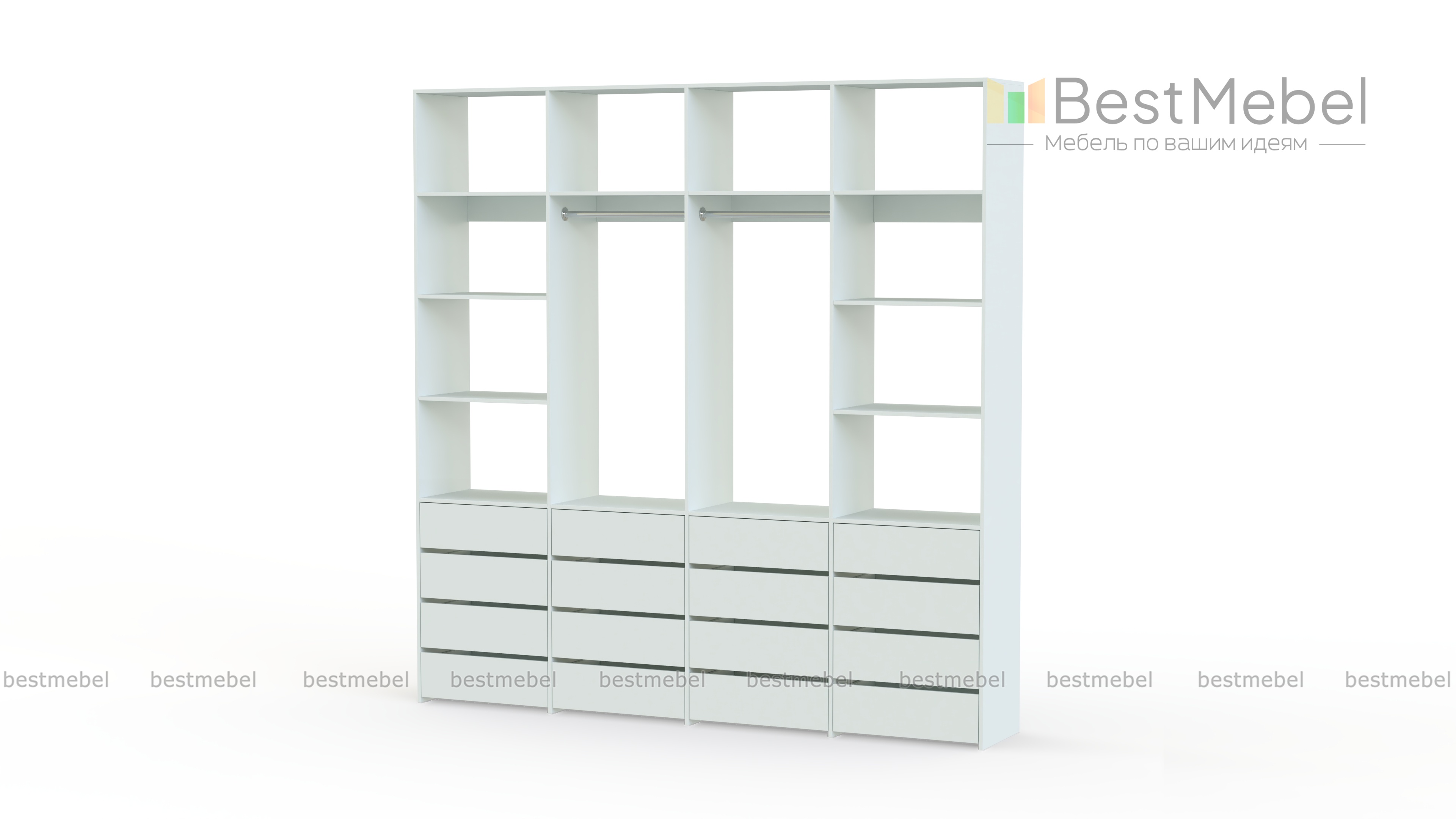 Стеллаж для одежды Мирта 63 BMS