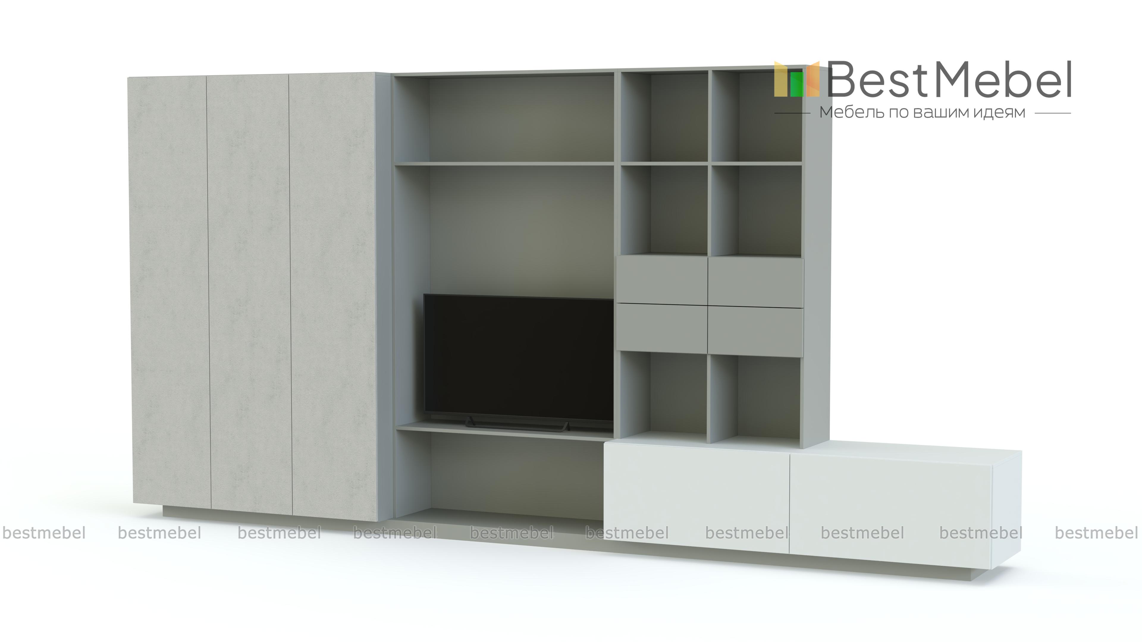 Стенка в гостиную Модерн 33 BMS - Фото