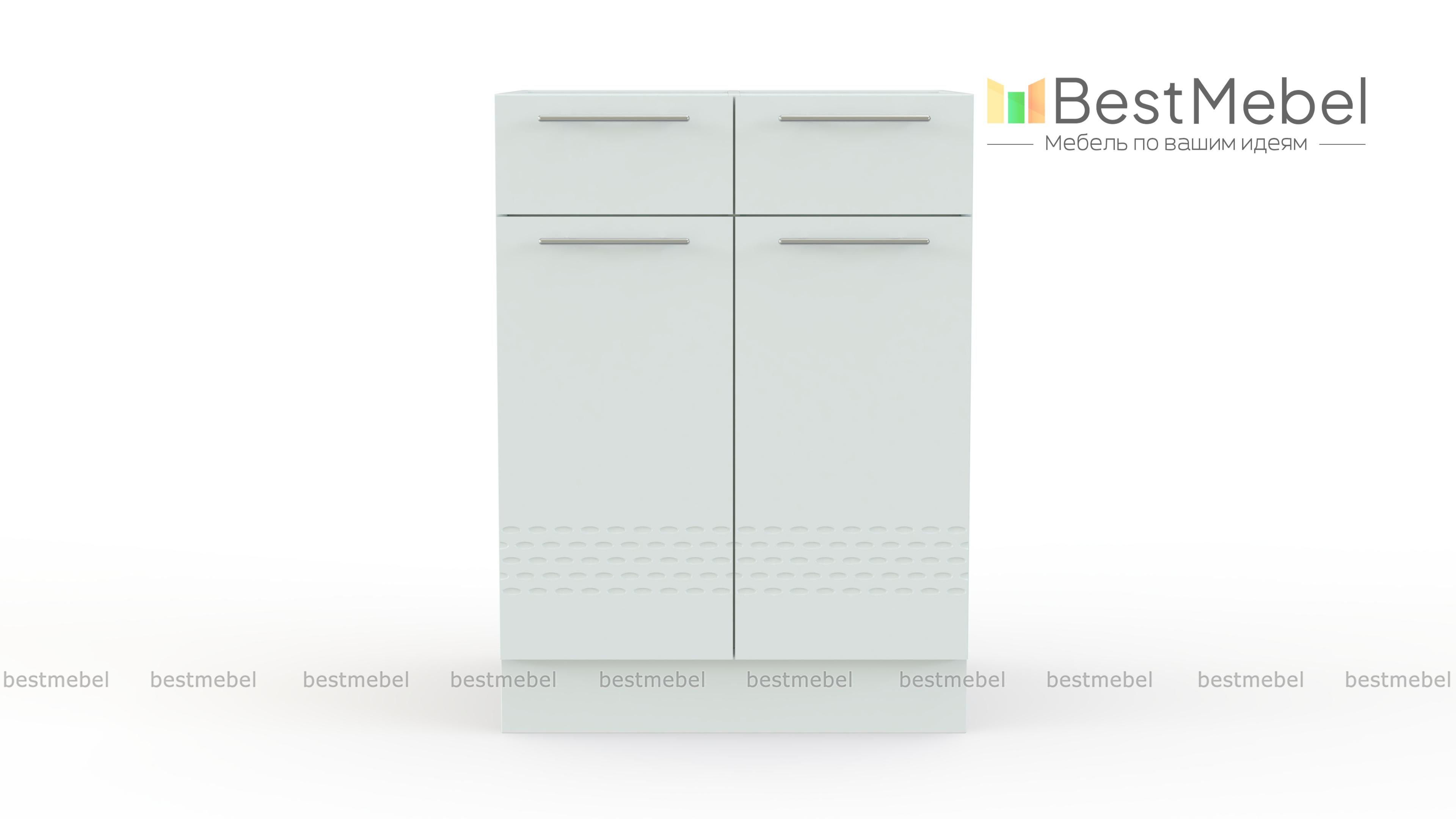 Шкаф нижний 600 2 ящика Капля BMS - Фото