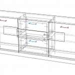 Чертеж Тумба под ТВ Алиса 1 BMS