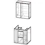 Чертеж Мебель для ванной комнаты Юго 2 BMS