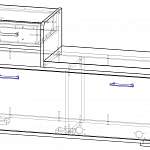Чертеж Тумба Арт BMS