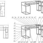 Стол компьютерный Кассандра 3 BMS (1500х750х700)