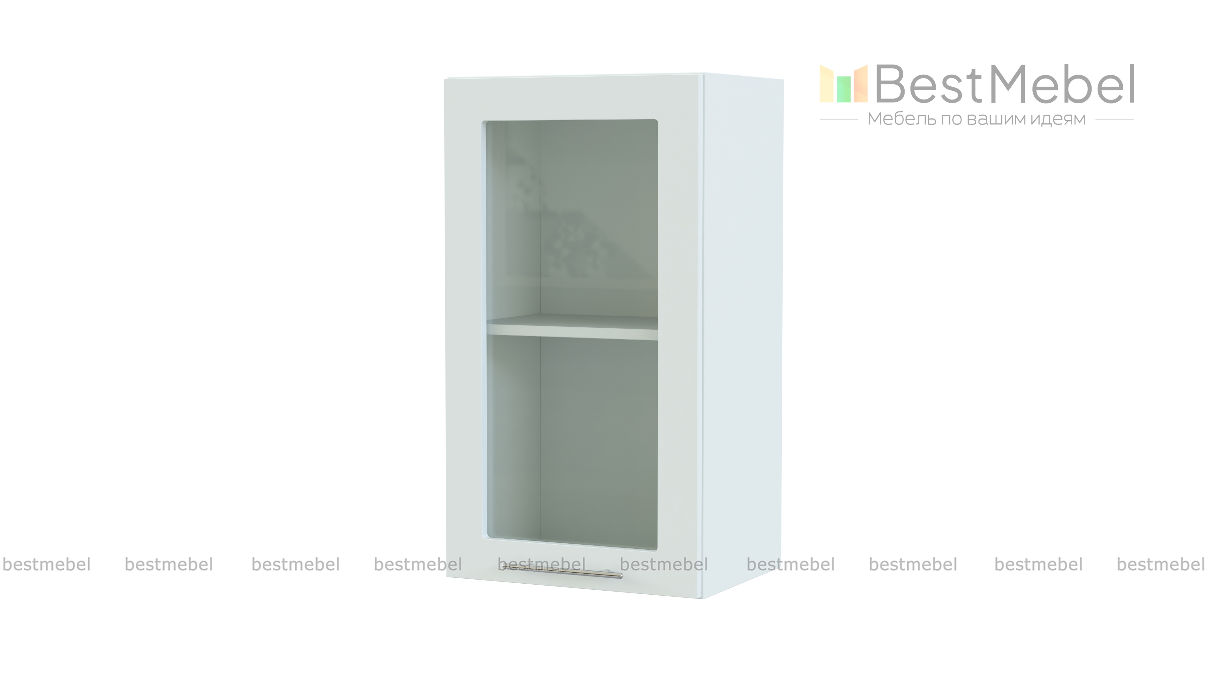 Шкаф верхний со стеклом 300 Капля BMS