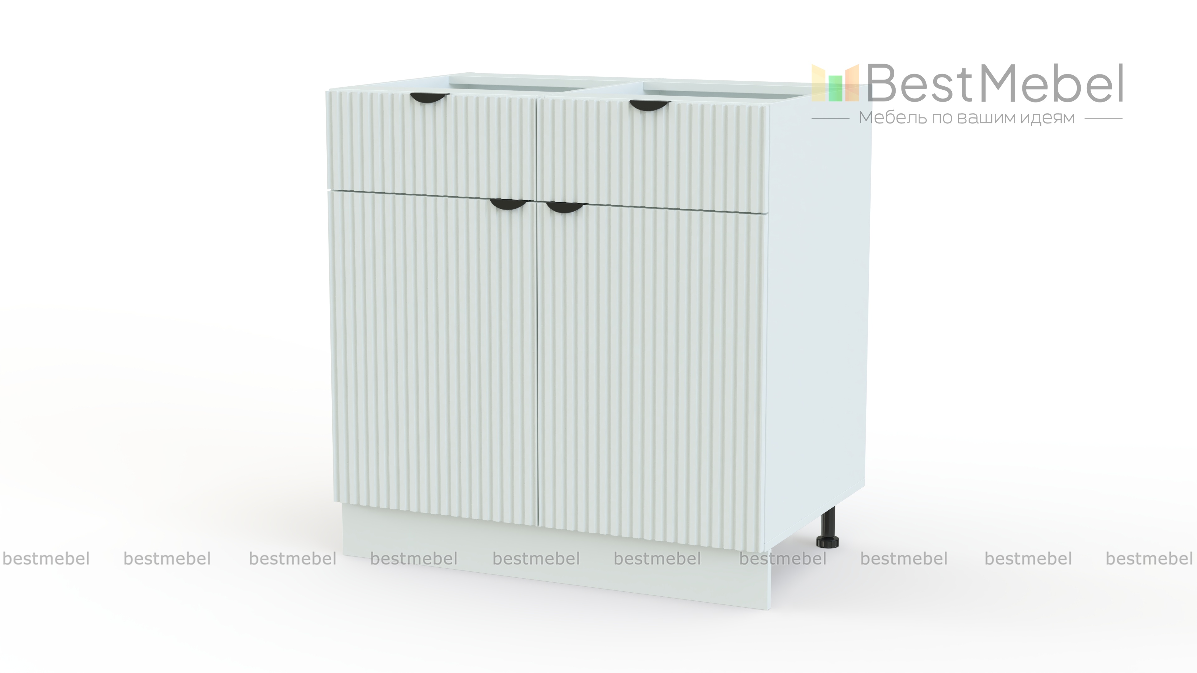 Шкаф нижний с 2-мя дверцами и 2-мя ящиками Альберт BMS