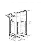 Чертеж Трибуна с откидным столиком ТР29 BMS
