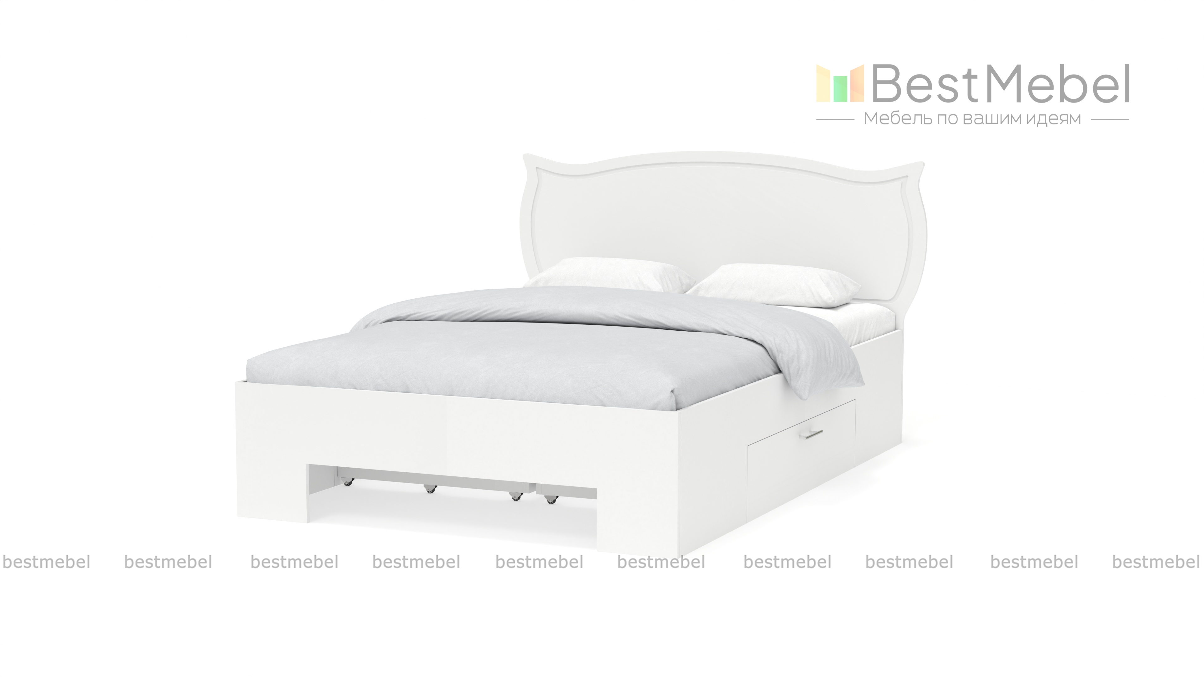 Кровать Роза с ящиками BMS