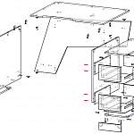 Схема сборки Геймерский стол Кинг-6 BMS