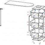 Схема сборки Стол с тумбой Ной-5 BMS