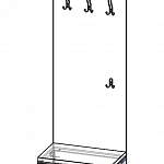Схема сборки Тумба с вешалкой Бостон BMS