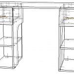 Схема сборки Письменный стол Лекс-17 BMS
