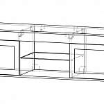 Чертеж Тумба под ТВ Vegas V15 BMS