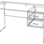 Схема сборки Письменный стол СП3 BMS